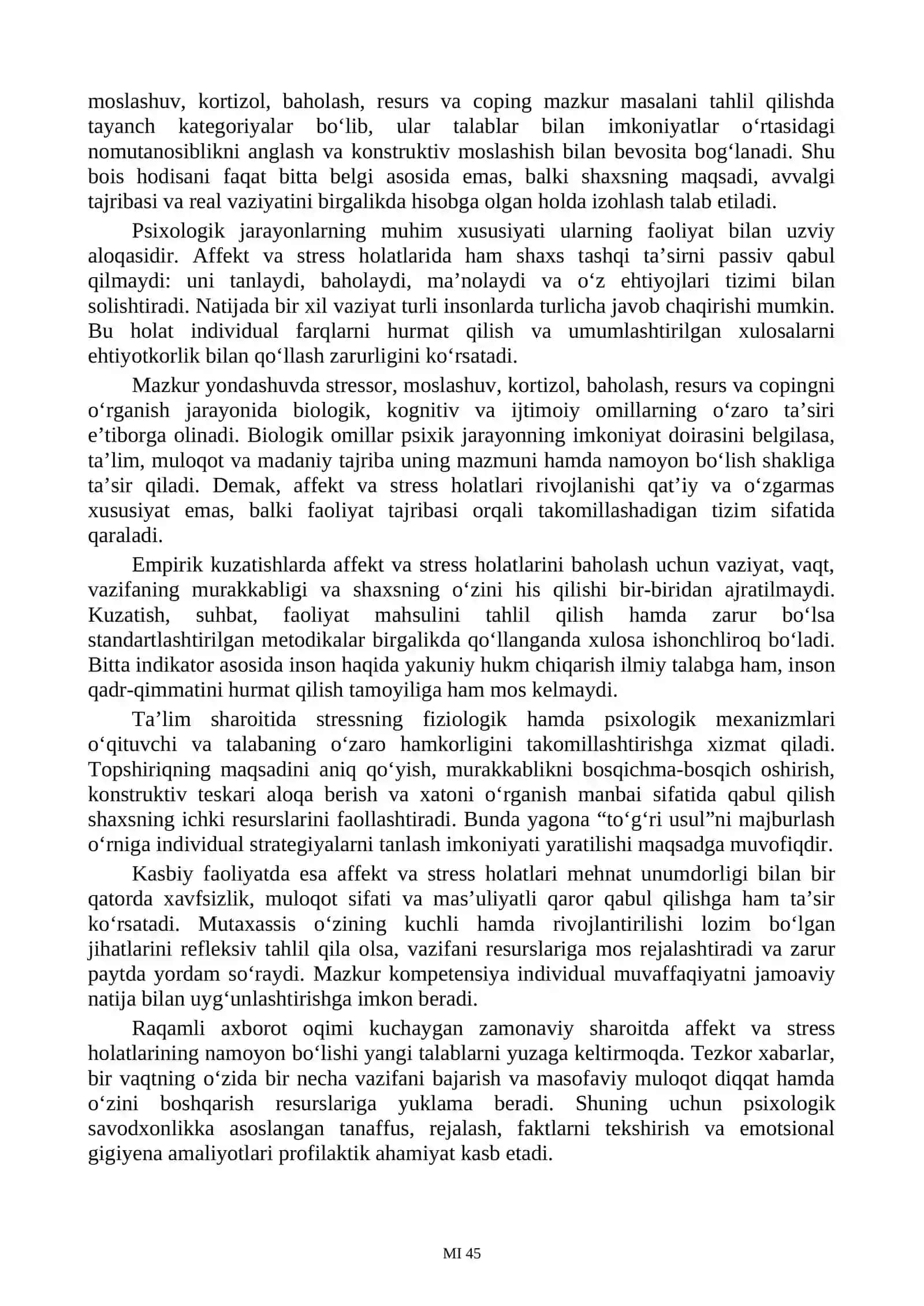 Affekt va stress (jiddiylik) holatlari 4