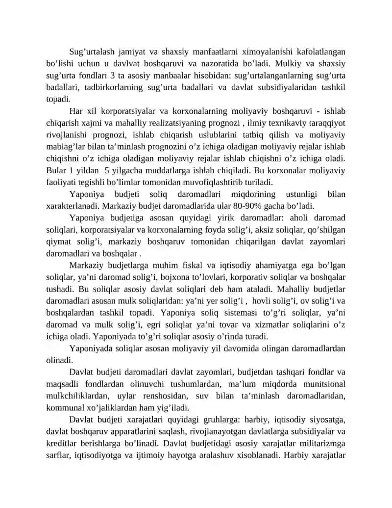 Yaponiyaning g'aznachilik bo'limi faoliyati 4