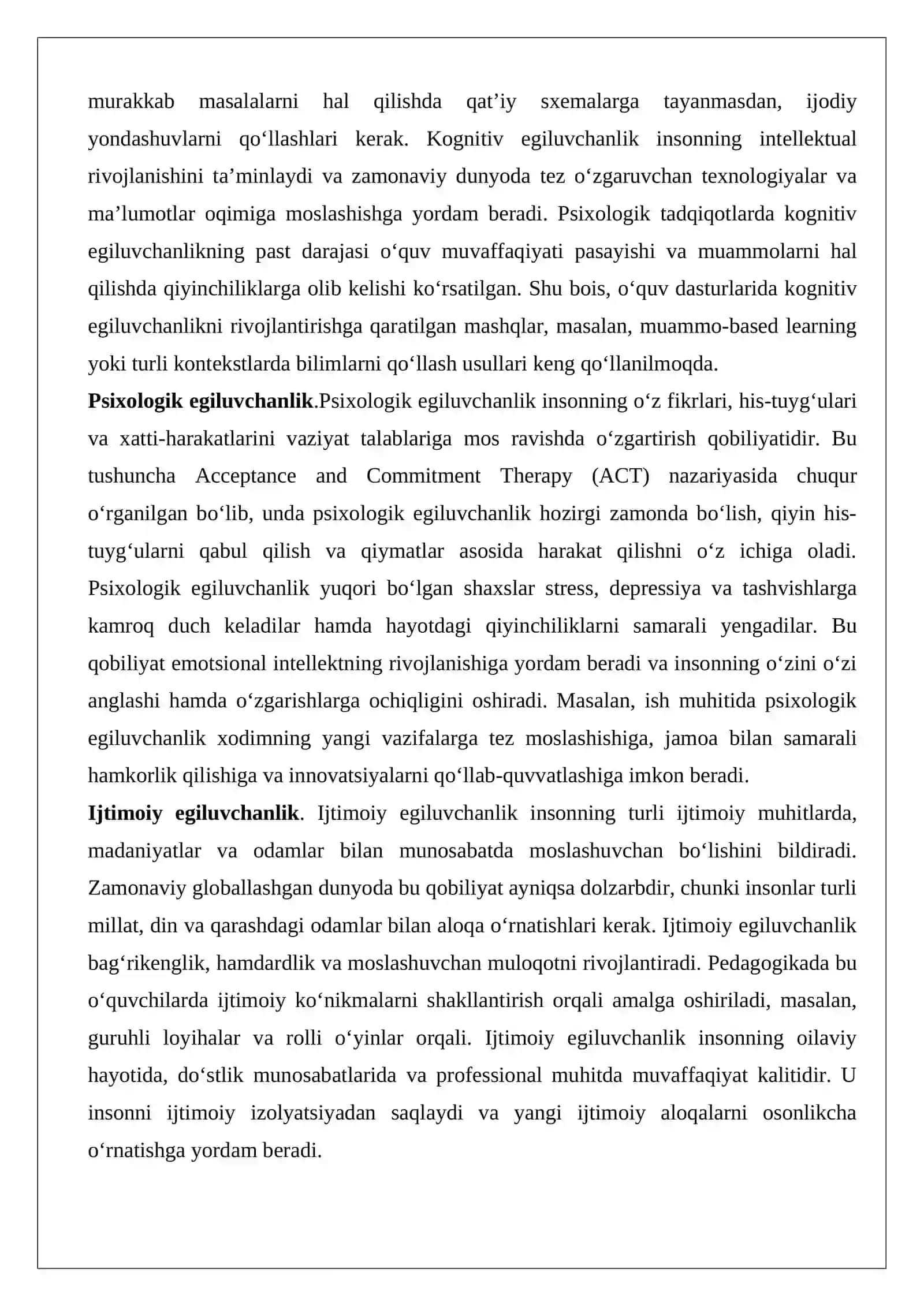 Egiluvchanlikni tarbiyalash va rivojlantirish 4