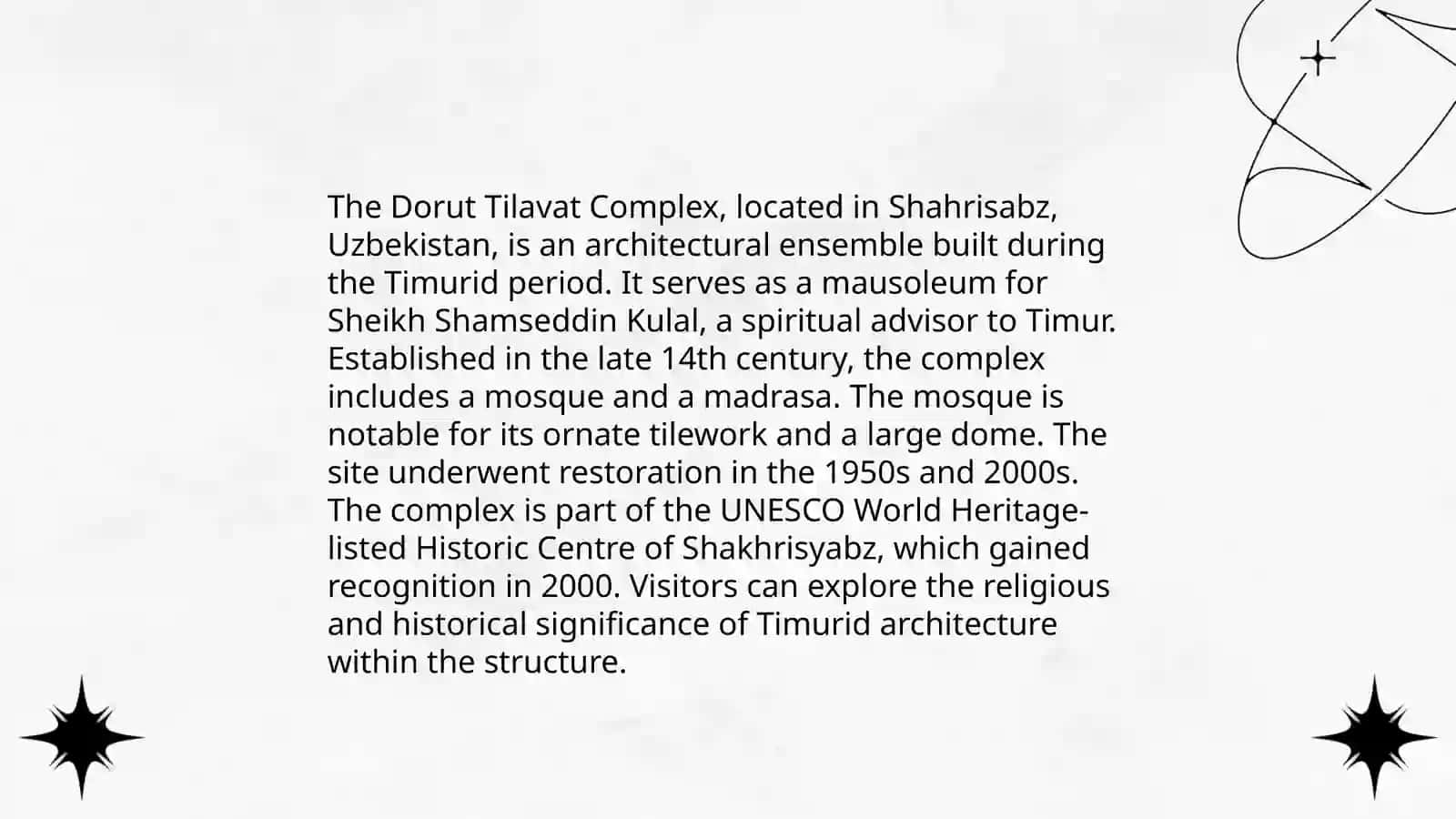 Ancient mouments of SHahrisabz 4