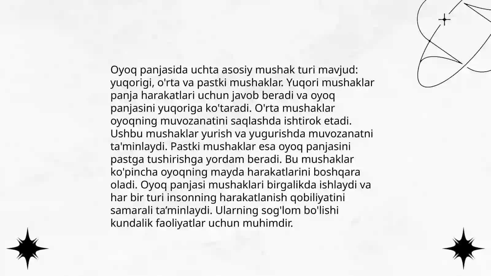 Oyoq panja muskullari anatomiyasi 4