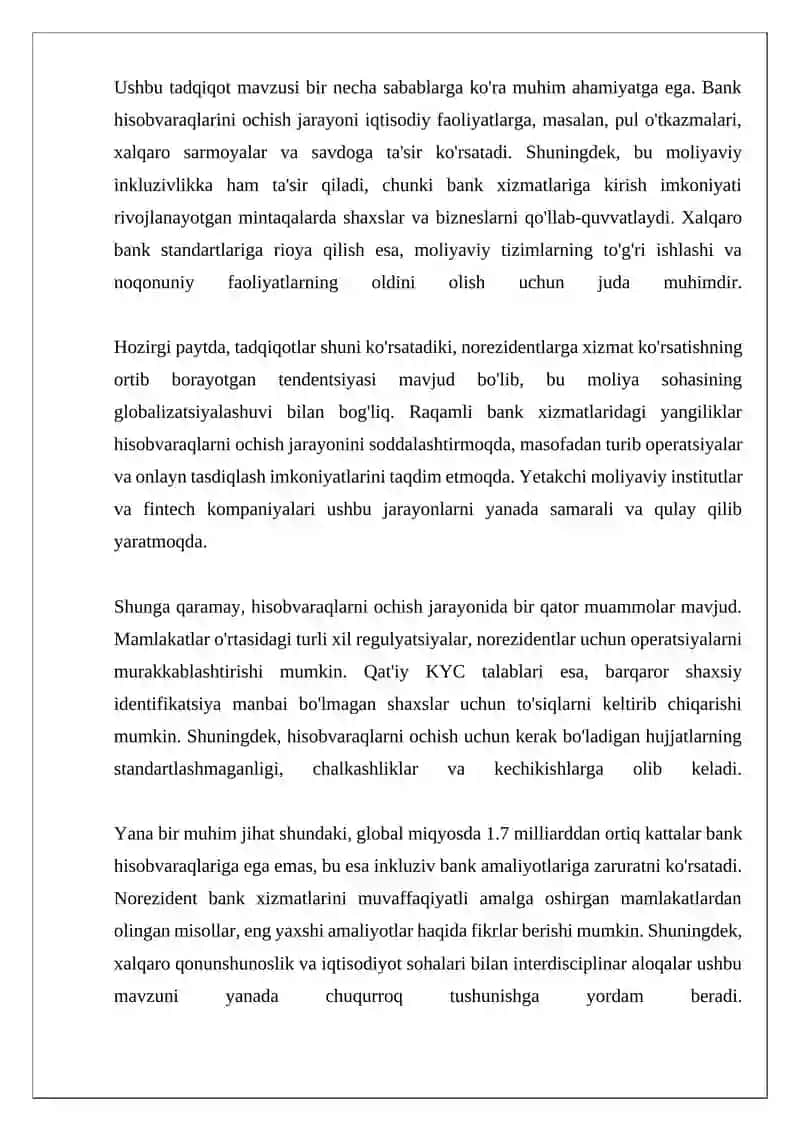 Bank hisobvaraqlarni ochish jarayoni 4