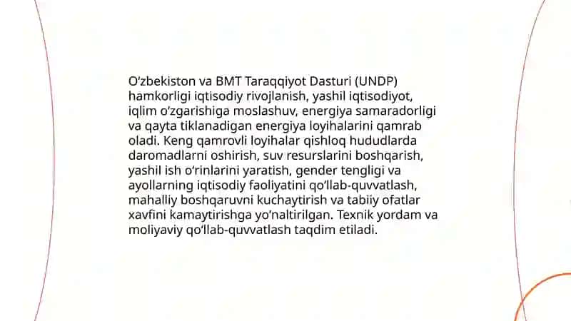 Oʻzbekistonning xalqaro tashkilotlar bilan hamkorlik aloqalari 4