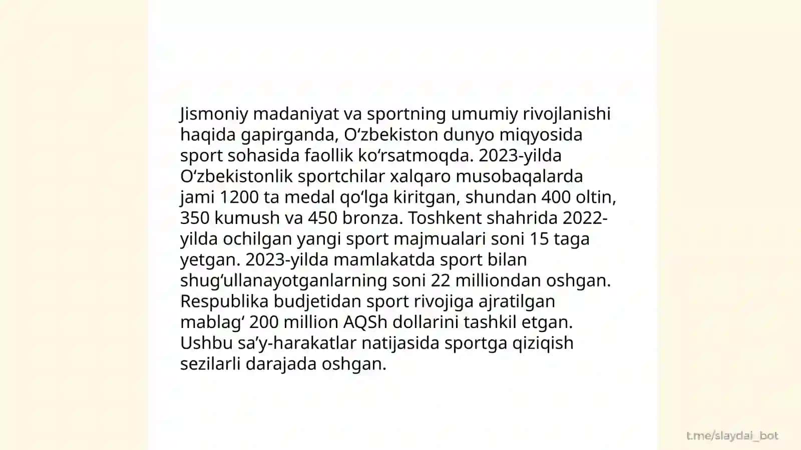 O'zbekistonda jismoniy madaniyat tizimining tarixi 4