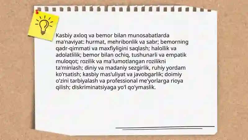 Tibbiyot xodimlarining maʼnaviyati 4