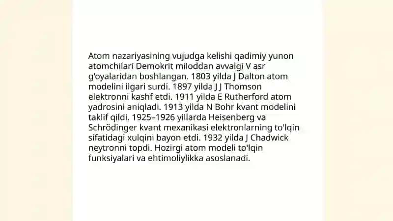 Kimyo fani taraqqiyoti 4