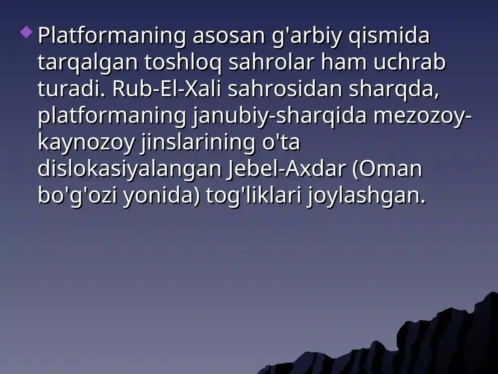 Yaqin Sharq va O'rta Osiyo geologiyasi 4