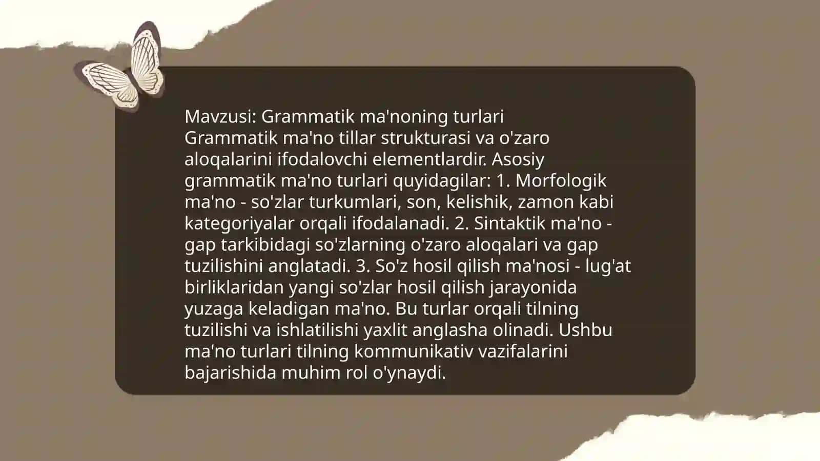 Grammatik ma'no va uning turlari 4
