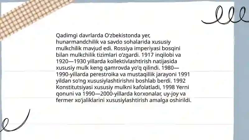 Xususiy mulkchilik asoslari 4