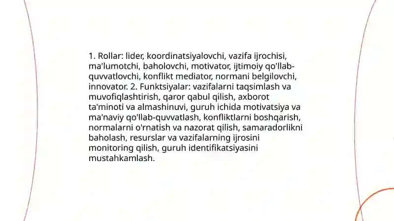 Guruh va jamoa psixologiyasi 4