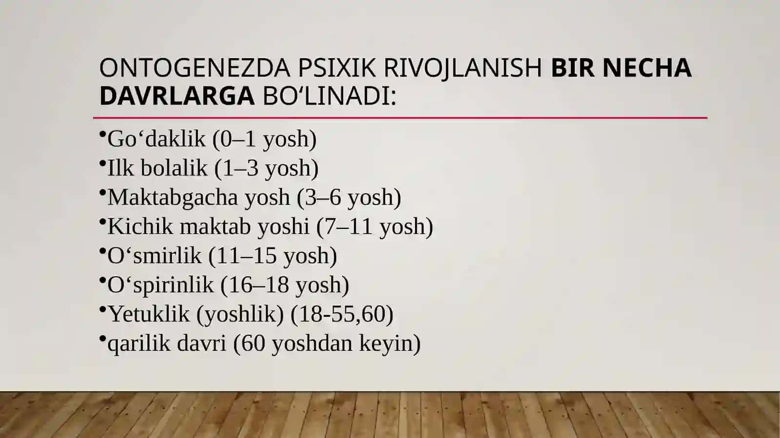 Ontogenezning ilk bosqichlarida psixik rivojlanish xususiyatlari 4