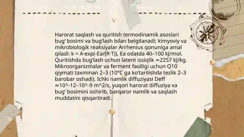 Saqlash va Quritishning Nazariy Asoslari 4