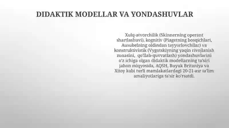 Didaktika ta'lim nazariyasi sifatida 4