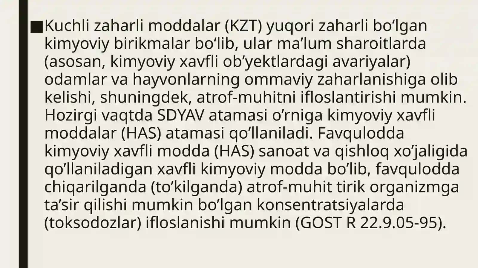Zaharlovchi moddalar 4