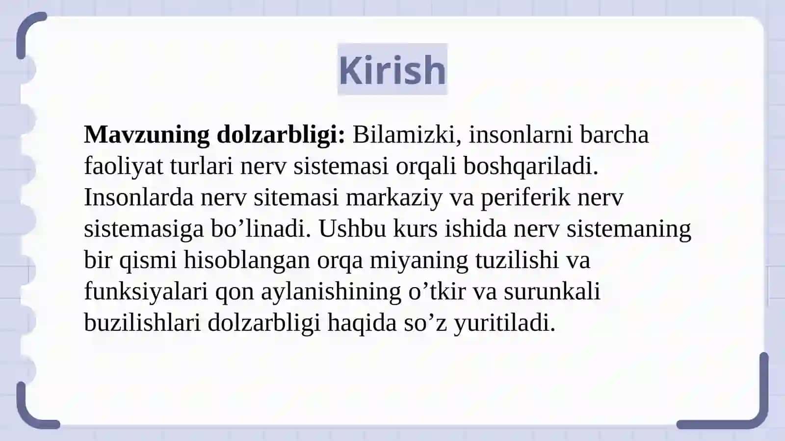 Orqa miyaning tuzilishi va funksiyalari 4
