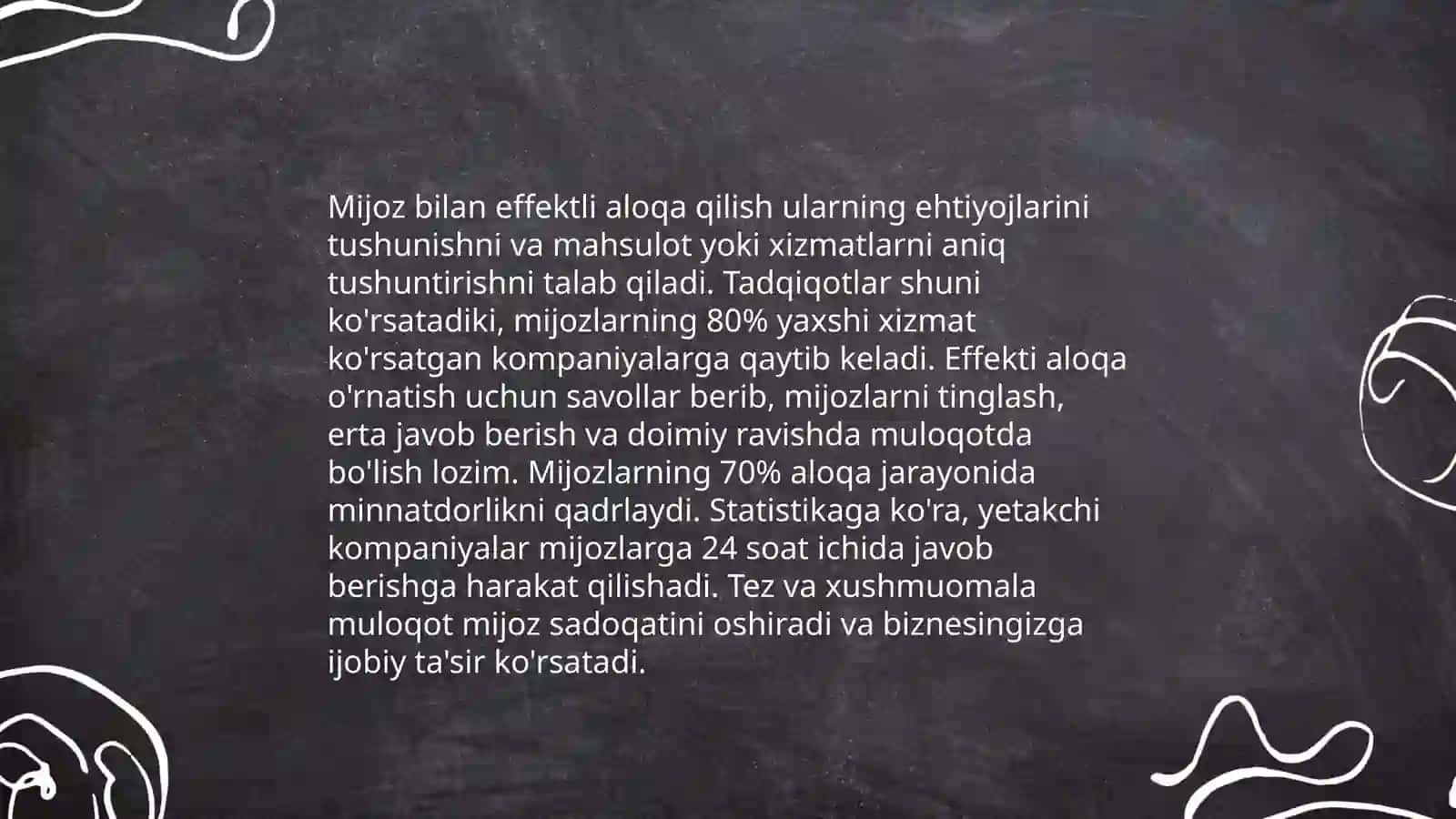 Xushmuomalalik va tinglash ko'nikmalari 4