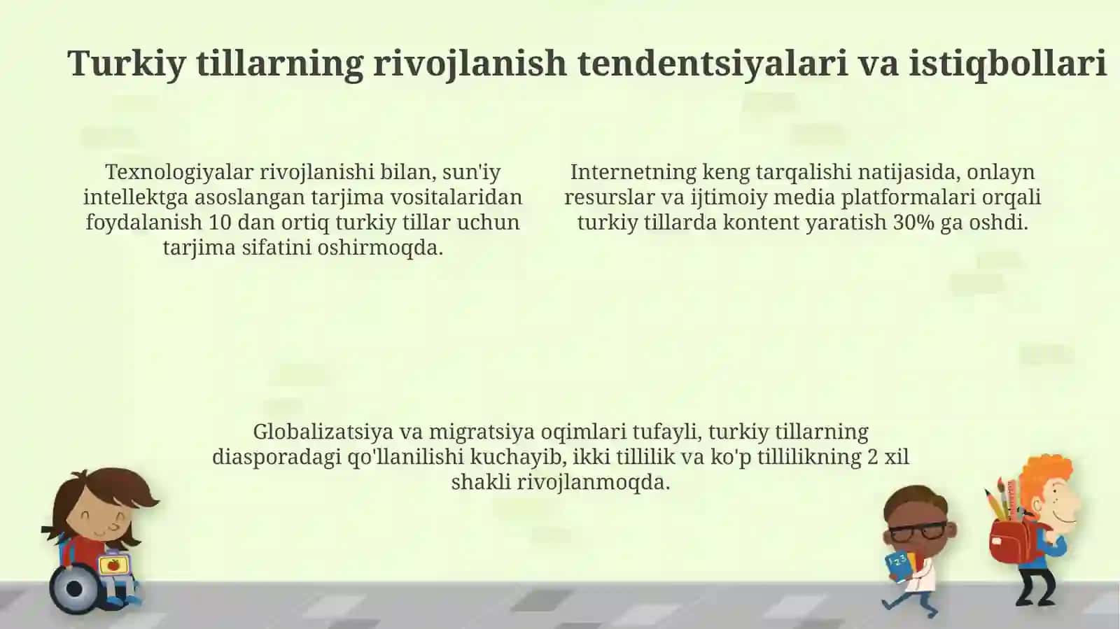 Turkiy tillarning xozrgi taraqqiyot darajasi 4