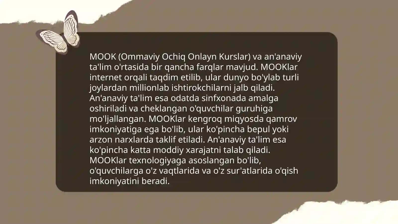 Ommaviy ochiq onlayn kurslar (MOOK) 4