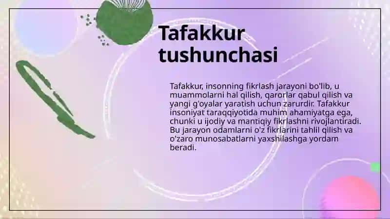 Tafakkur qonunlari va shakllari 4