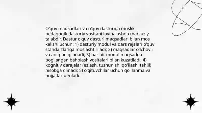 Pedagogik dasturiy vositalarni loyihalash 4