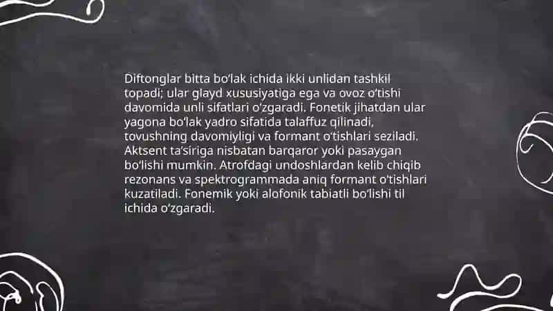 Diftonglar mavzusi 4