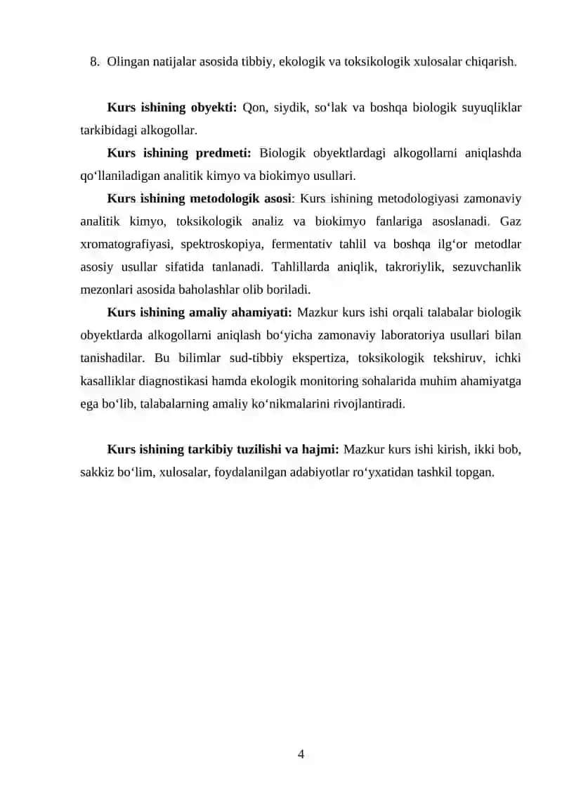 OBYEKTLARDA ALKAGOLLARNI ANIQLASH USULLARI 4