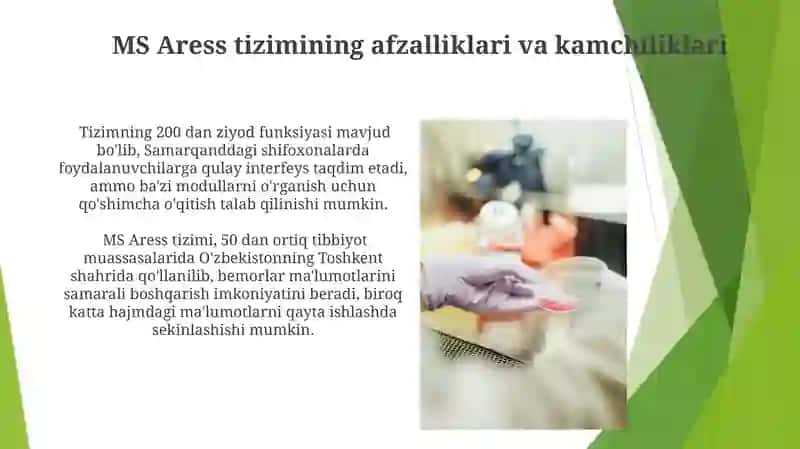 MS Aress Tibbiyot axborot tizimlar 4