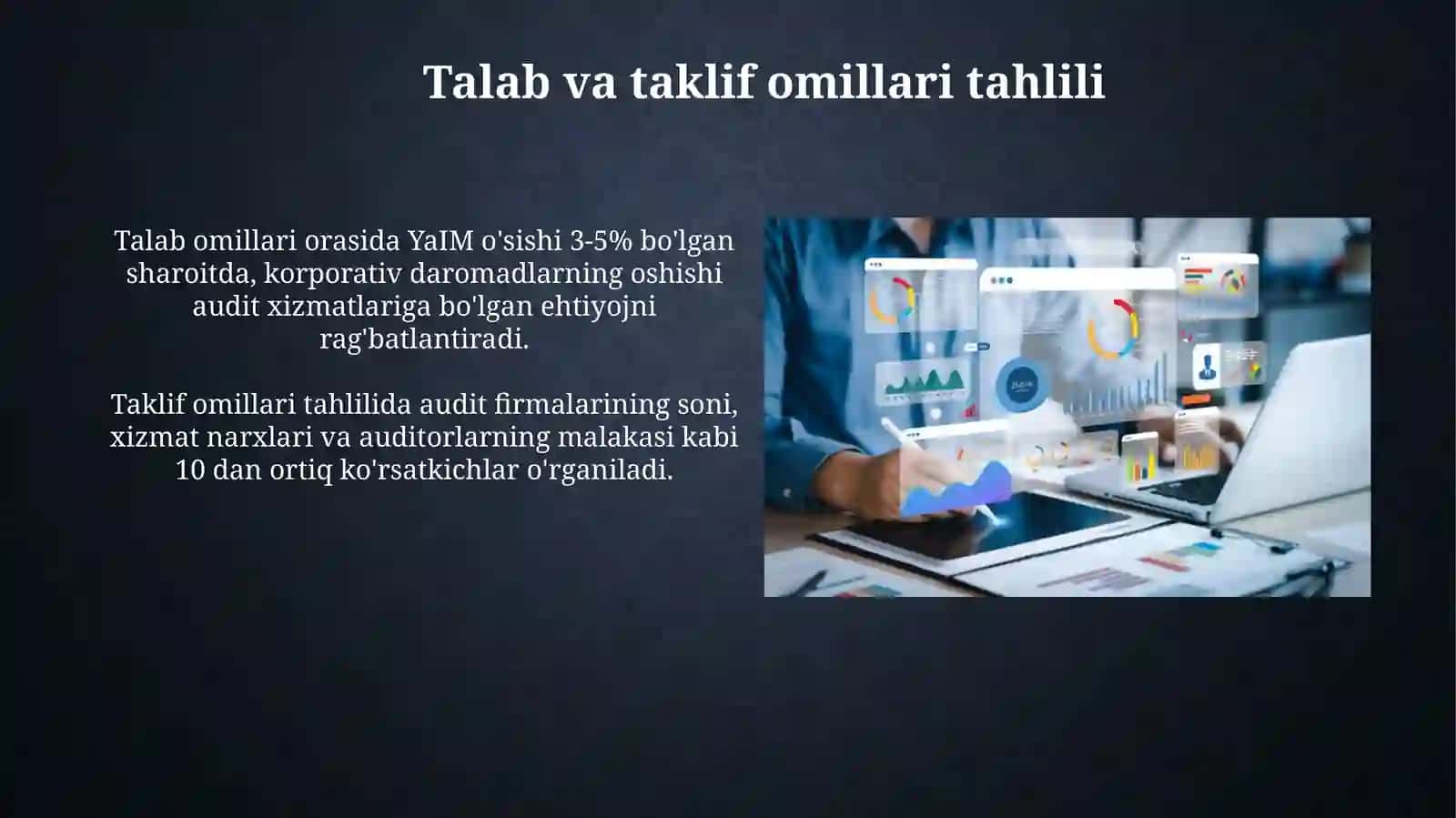 Audit xizmatlari bozorining rivojlanish istiqbollari tahlili 4