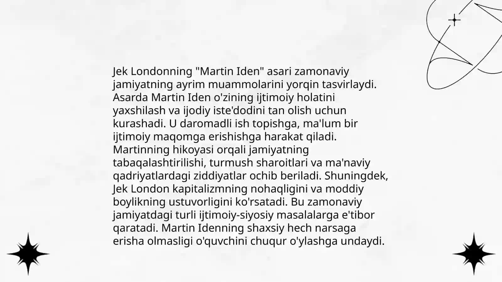 Martin Idenning hayot falsafasi 4