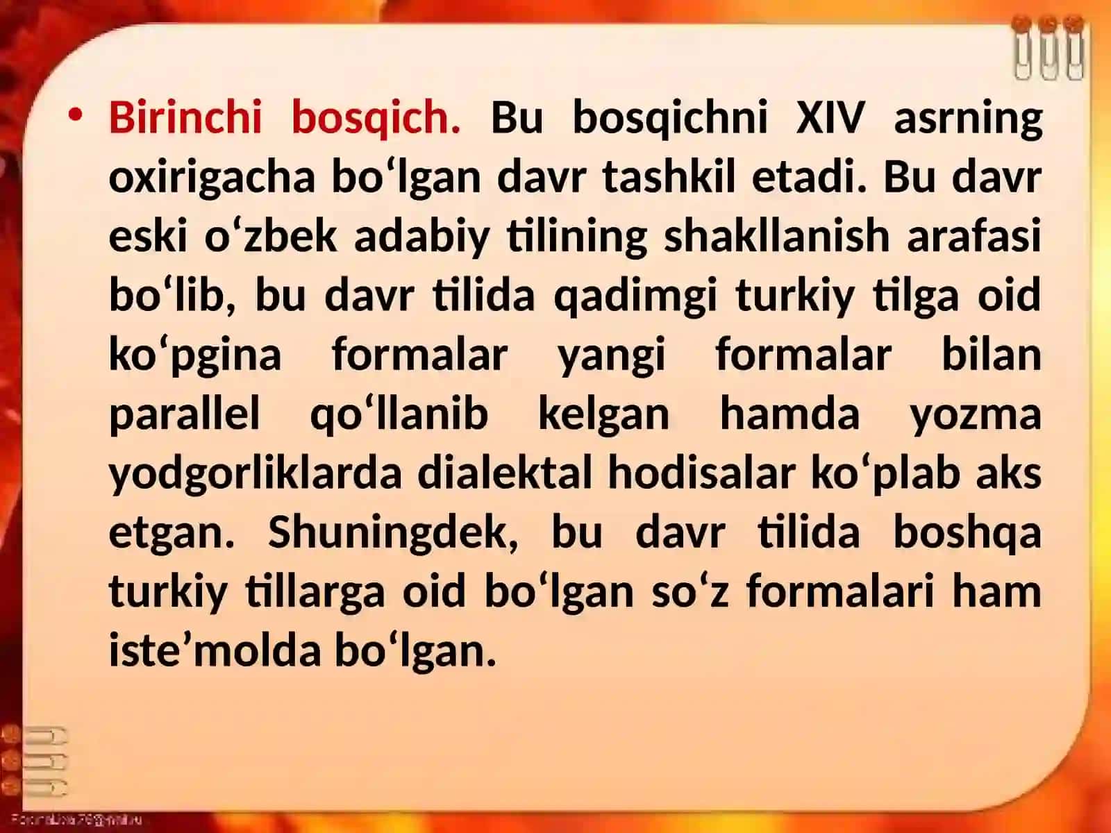 Oʻzbektilining tarixiy morfologiyasi 4