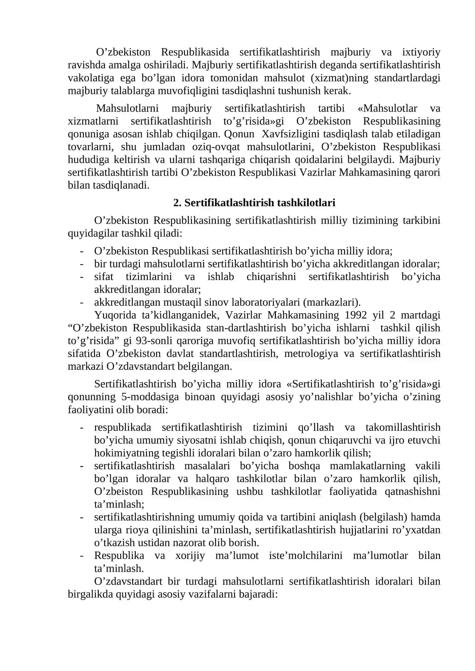 Sertifikatlashtirish asoslari 4