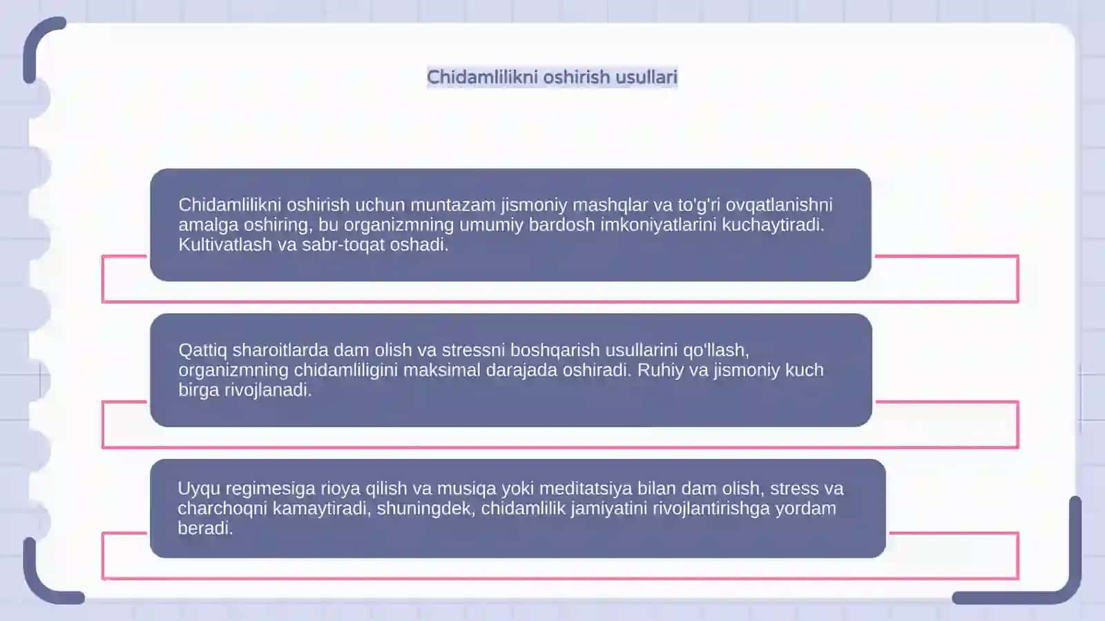 Jihozlarni chidamliligi, ularni kuchaytirish yõlari 4