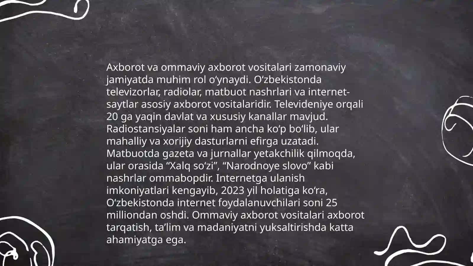 Ommaviy axborot vositalari 4