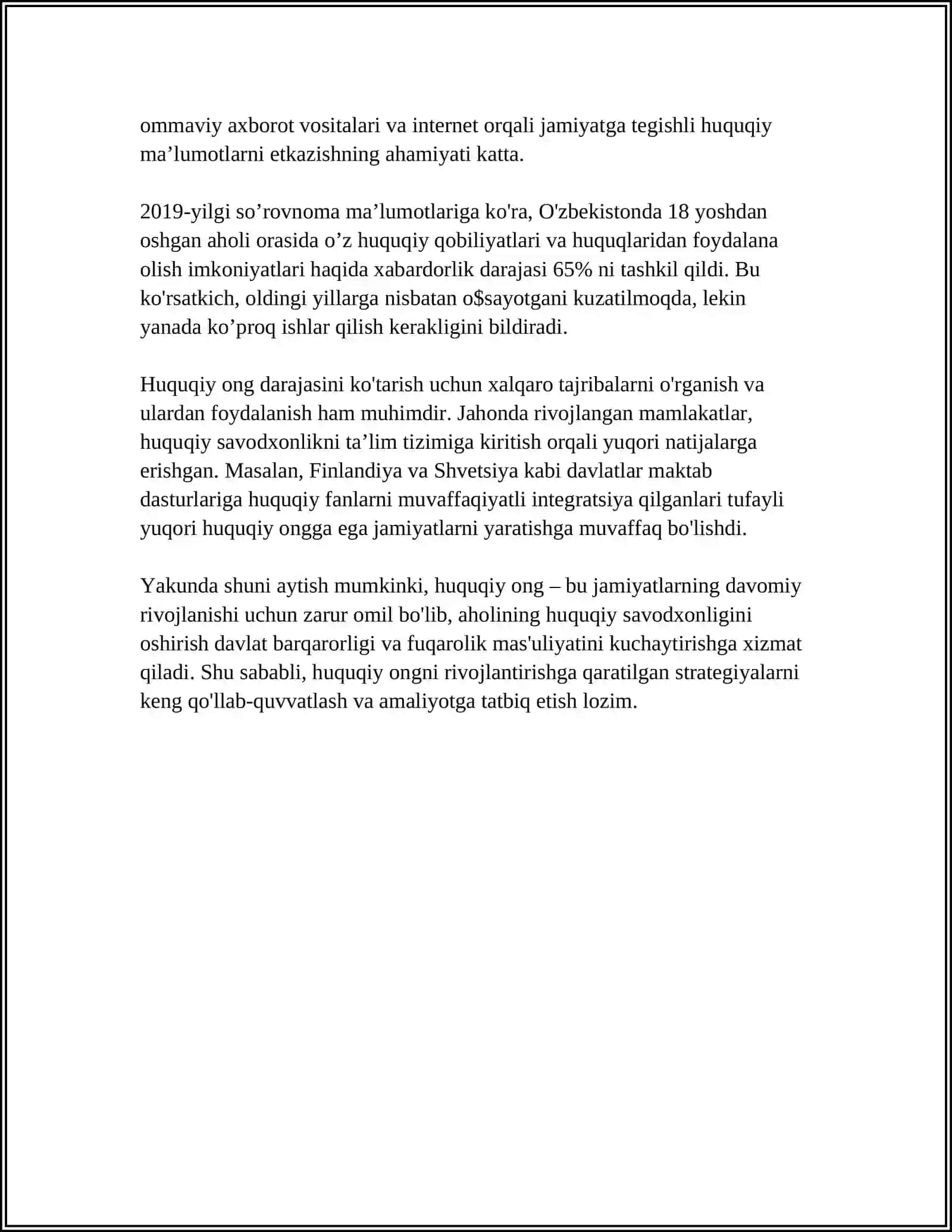 HUQUQIY ONG VA UNING TARKIBIY ELEMENTLAR 4