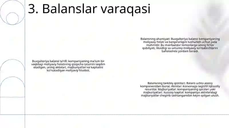 Biznes-Rejaning Moliyaviy BoʻLimi 4