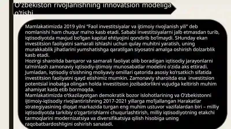 INNOVATSION RIVOJLANISH MODELLARI 4