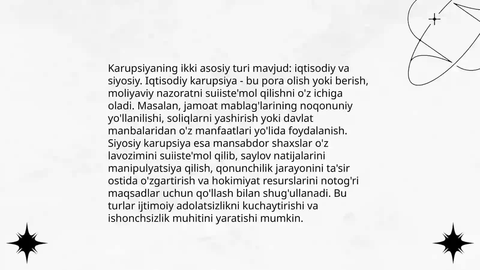 Karupsiyani mohiyati va oqibatlari 4