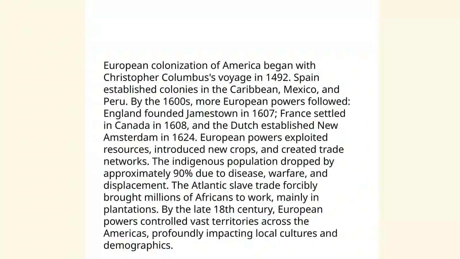 The history of the USA 4