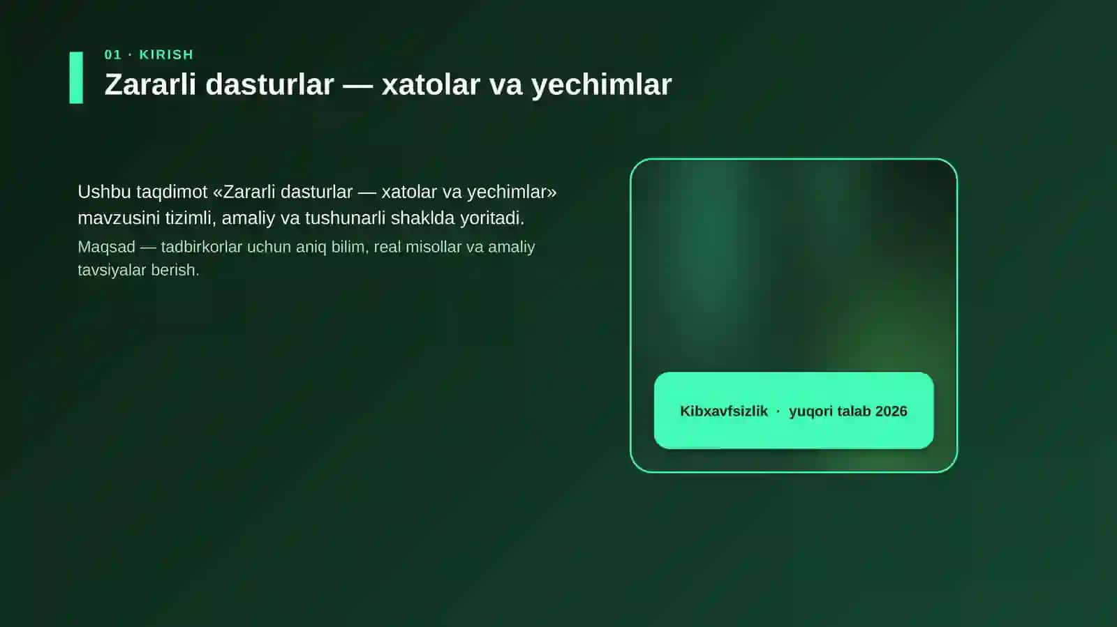Zararli dasturlar — xatolar va yechimlar 4