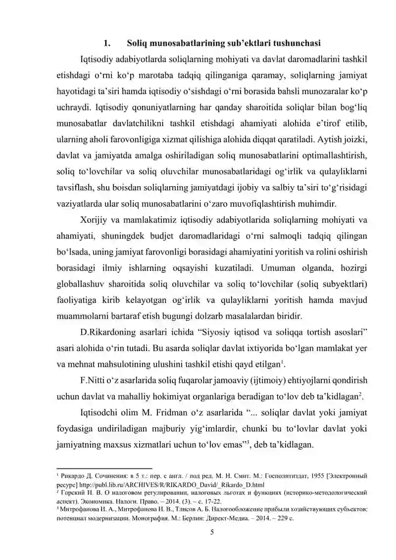 SOLIQ MUNOSABATLARINING SUB’EKTLARI, ULARNING HUQUQLARI VA MAJBURIYATLARI 4