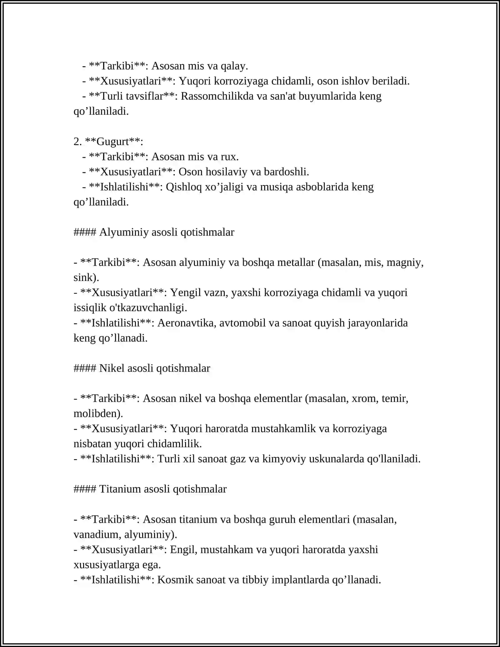 QOTISHMALAR VA ULARNING HOLAT DIAGRAMMASI 4
