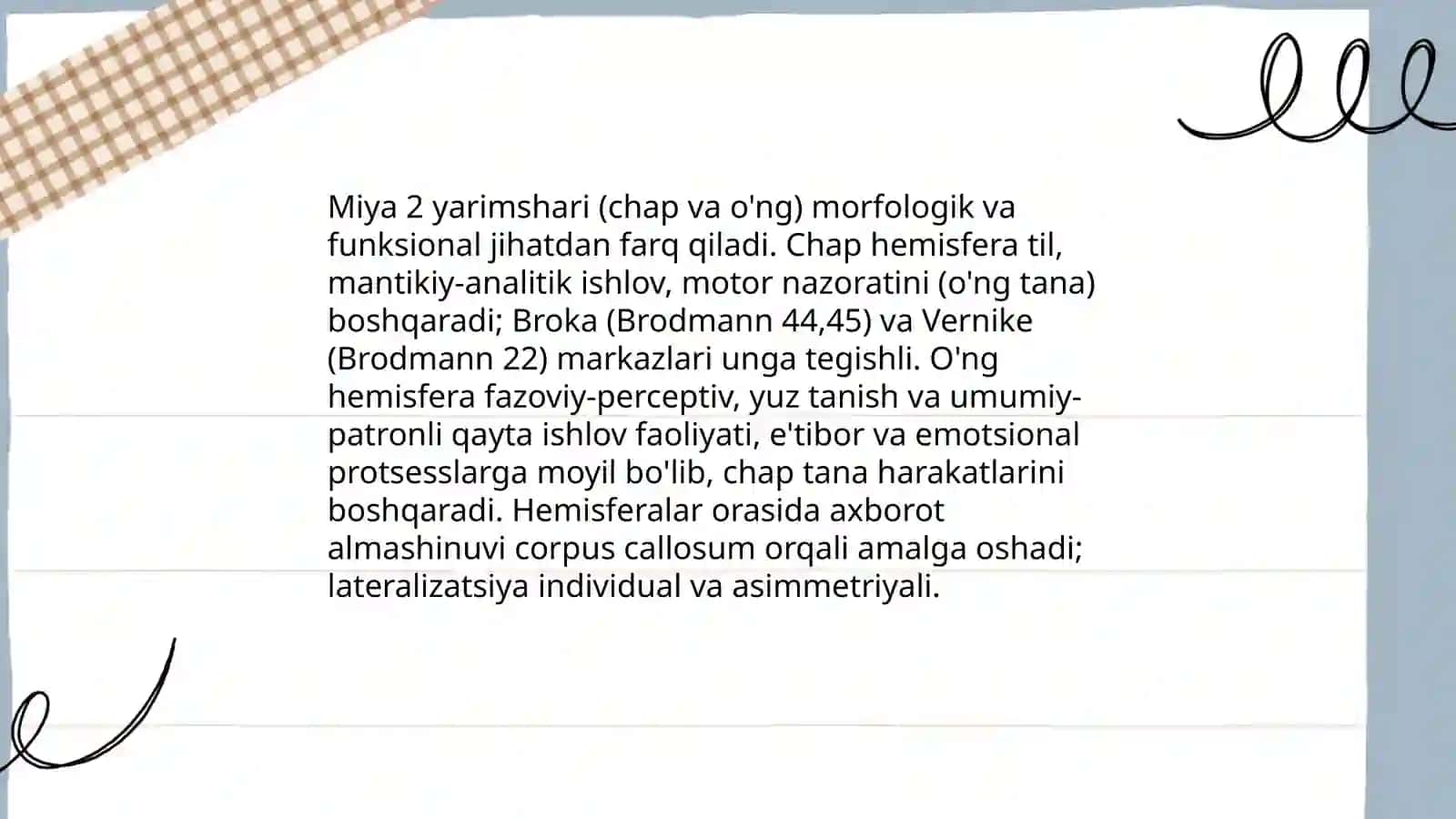 Bosh miya tuzulishi va funksiyasi 4