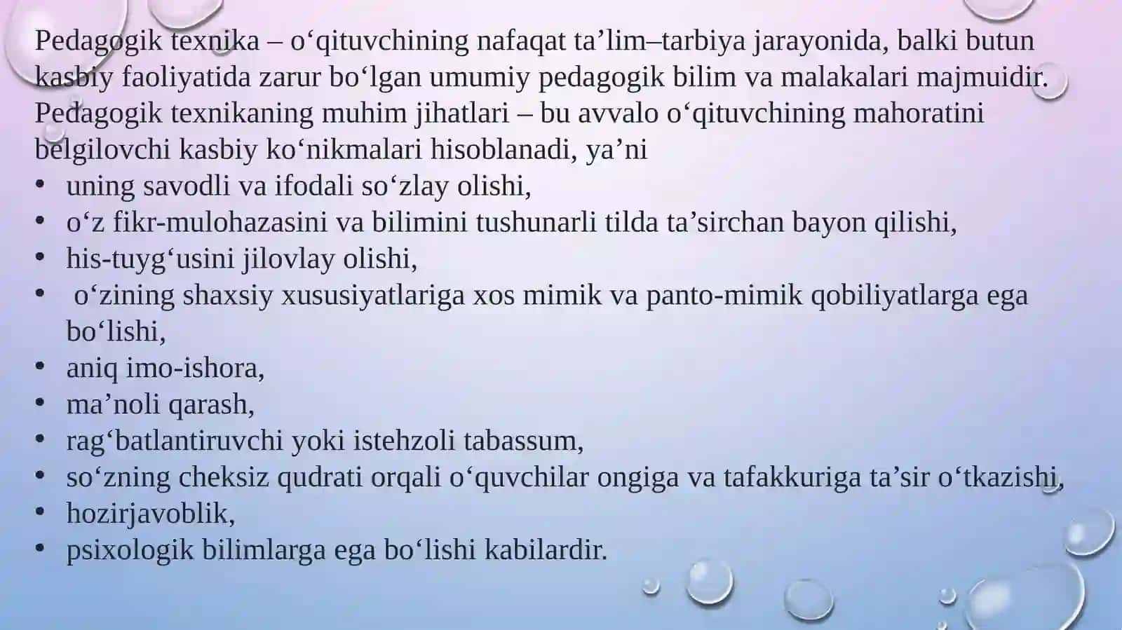 PEDAGOGIK TEXNIKA HAQIDA TUSHUNCHA 4