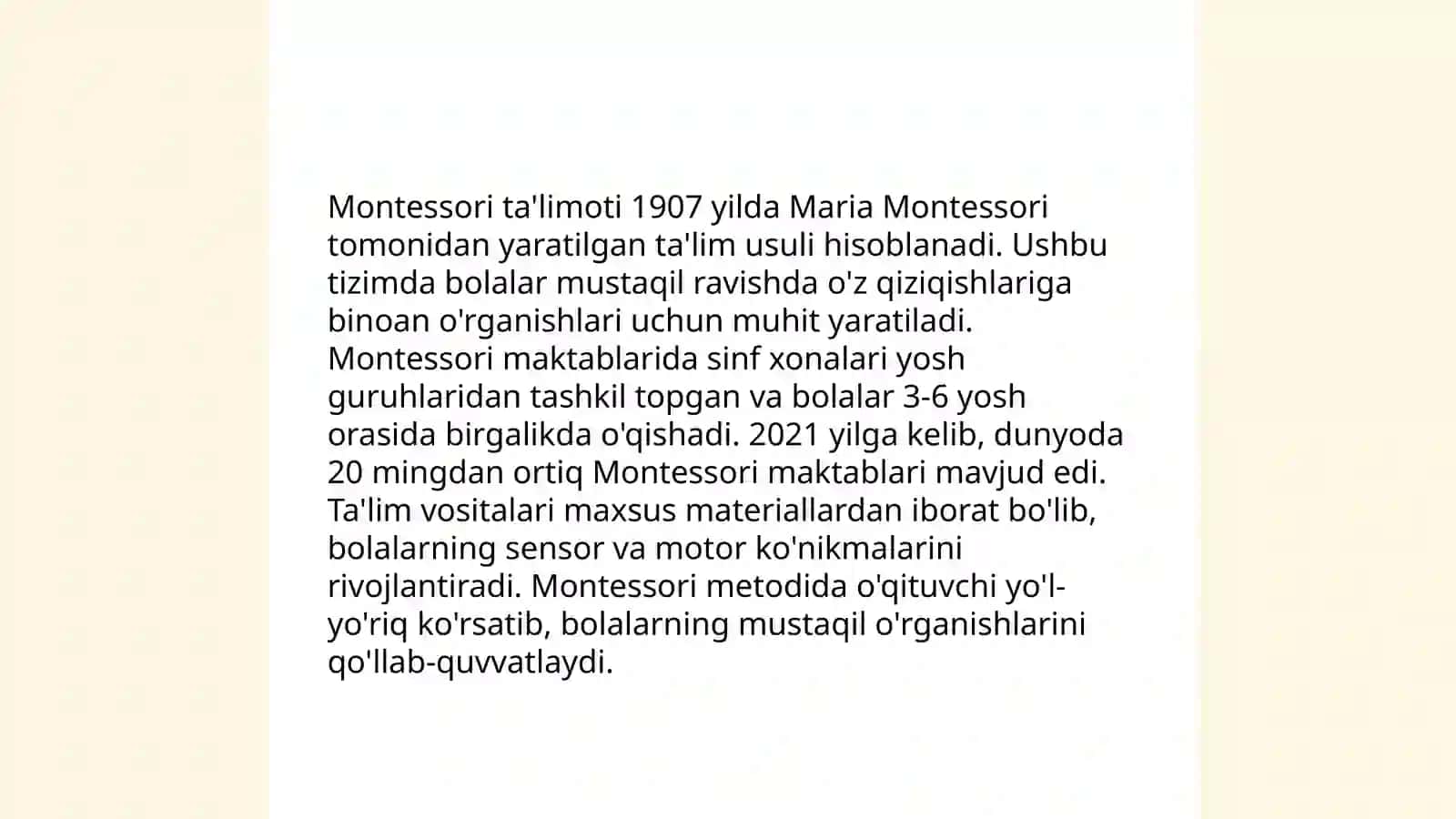 Mariya Montossore hayoti va ijodi 4