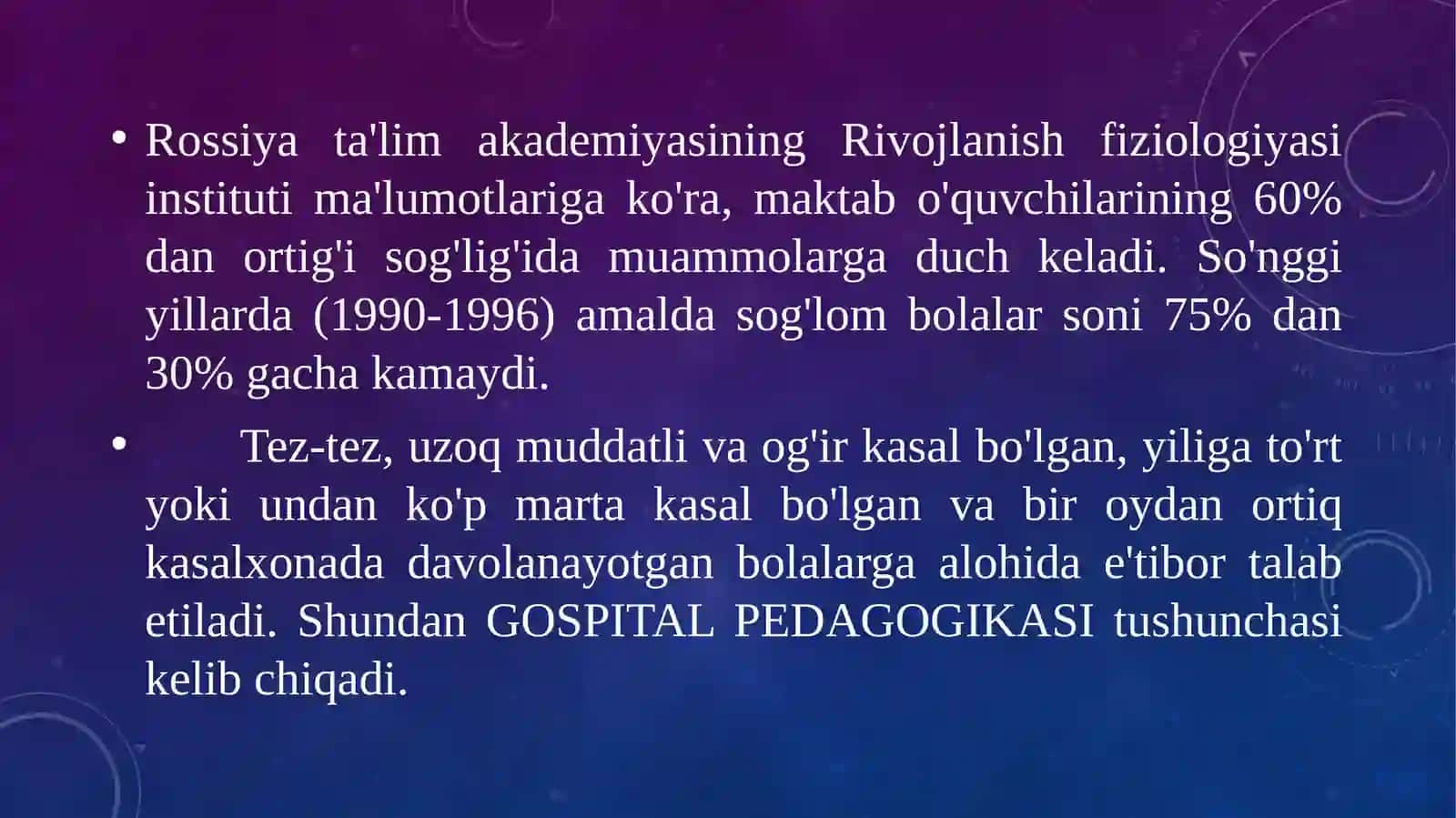 “GOSPITAL PEDAGOGIKA” FANINING USLUBIY asoslari 4