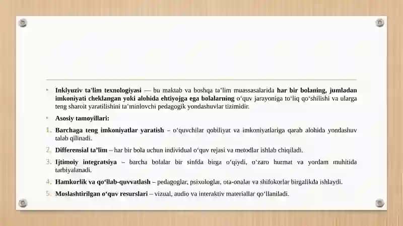 Inklyuziv ta’lim texnologiyasi 4