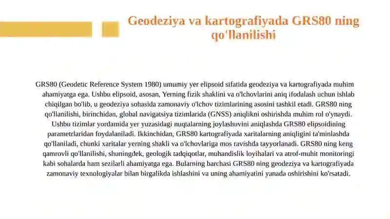 GRS80 umum yer elipsoid 4