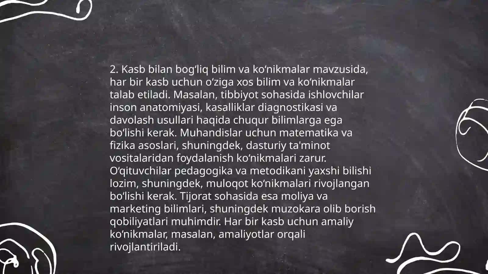 Inson hayotida kasbning oʻrni 4