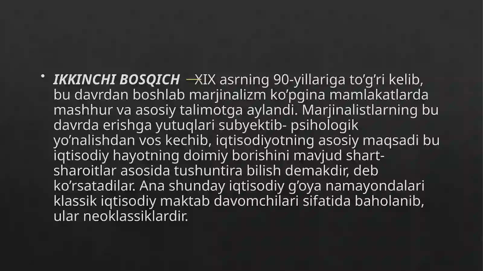 MARJINALIZM VA KEYNSCHILIK TALIMOTI 4