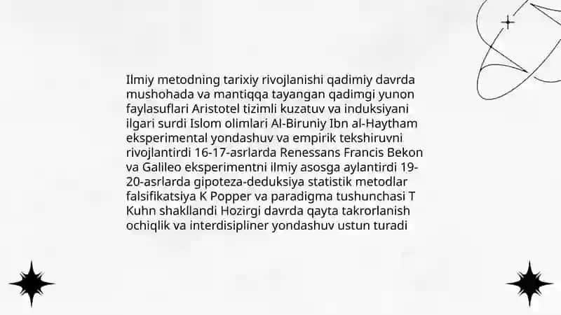 Ilmiy metod tushunchasi 4